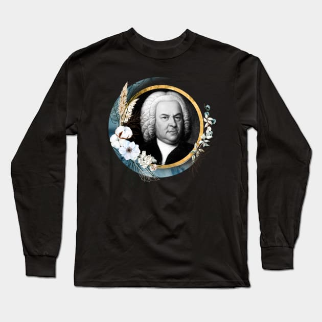 Johann Sebastian Bach Long Sleeve T-Shirt by TheMusicophile